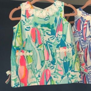 Lilly Pulitzer Beaxh and Bae Dress 3-6 months